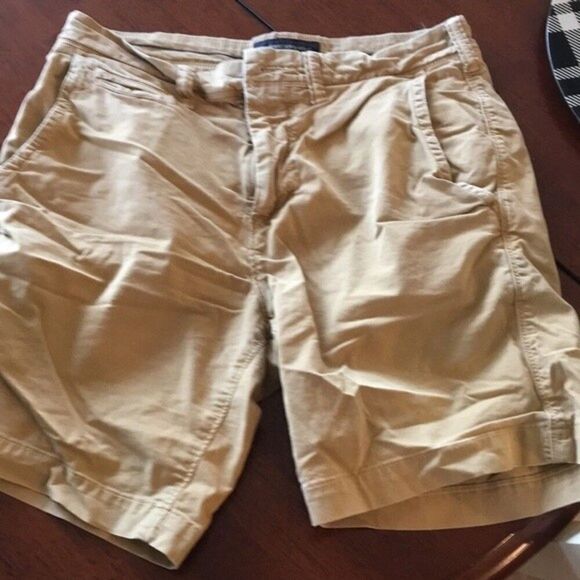 American Eagle next level flex shorts men’s 28 youth khaki tan aeo pocket - Picture 13 of 16